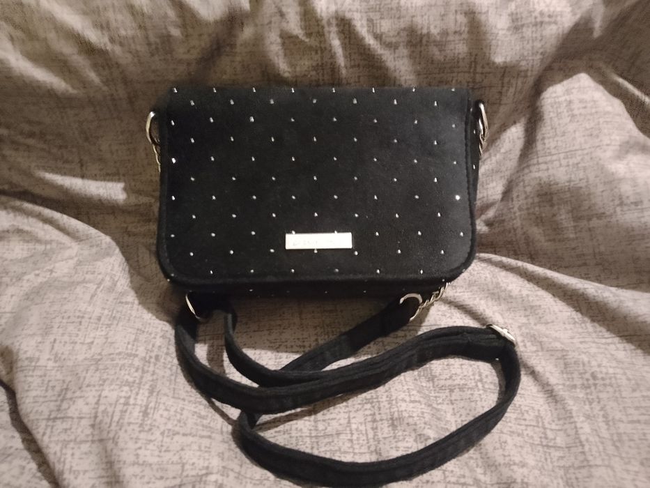 сумка чорна з блискітками
