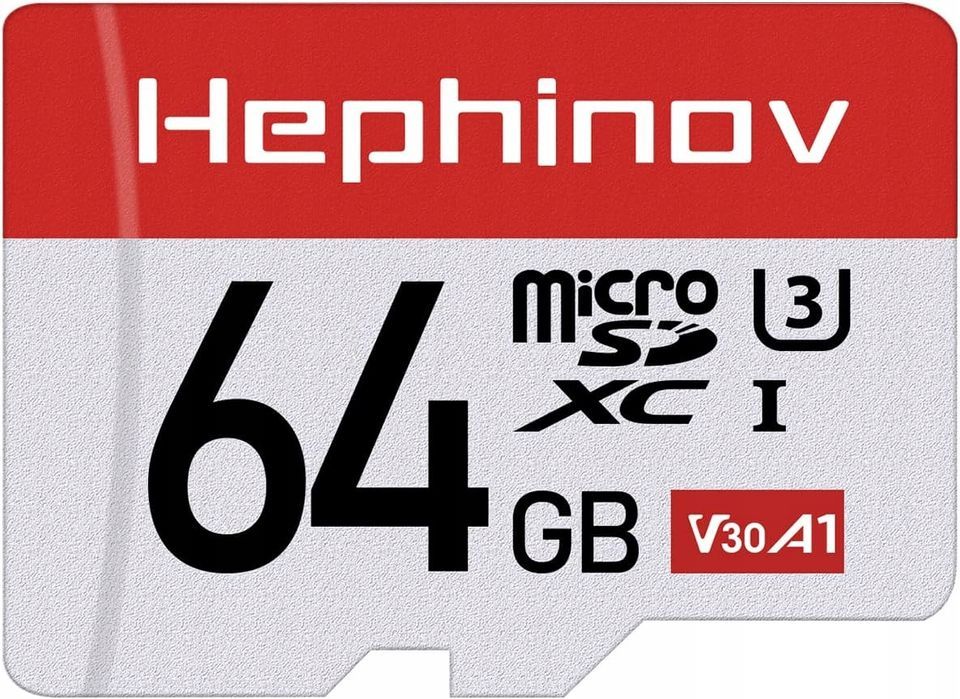 Hephinov Karta Micro SD 64GB, karta pamięci