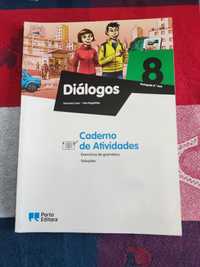 Caderno de Atividades e Caderno de apoio ao aluno. Português 8ºano