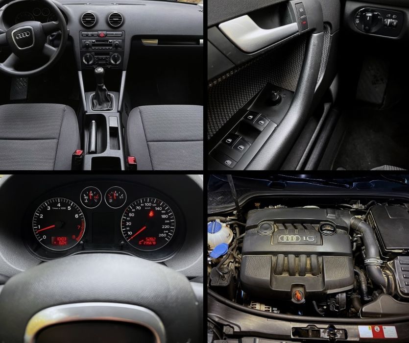 AUDI A3 8P 1.6B MPI 102KM