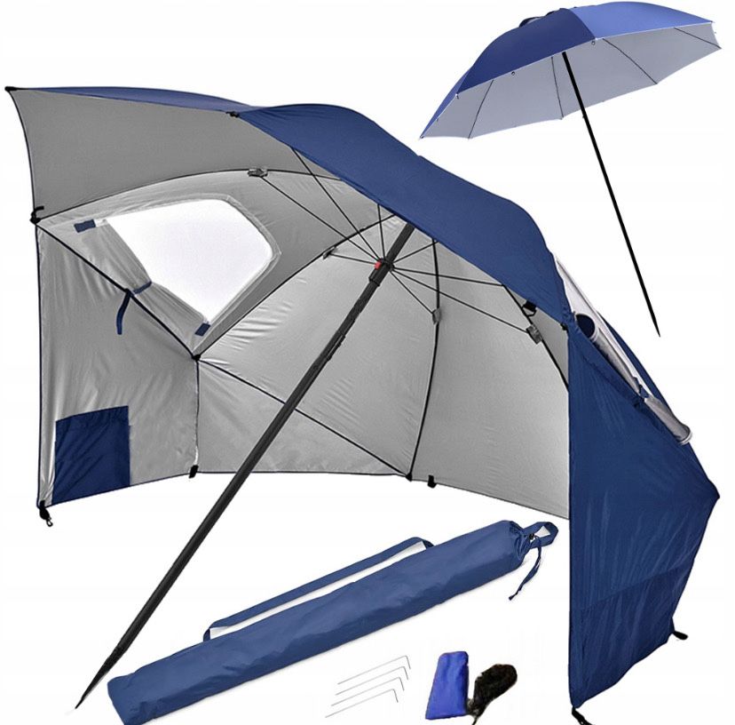 Parasol namiot ogrodowy plażowy 240 cm parawan