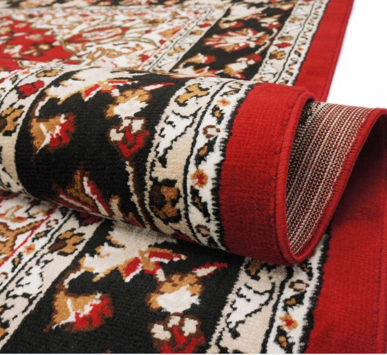 Nowy czerwony klasyczny dywan do pokoju 80x150