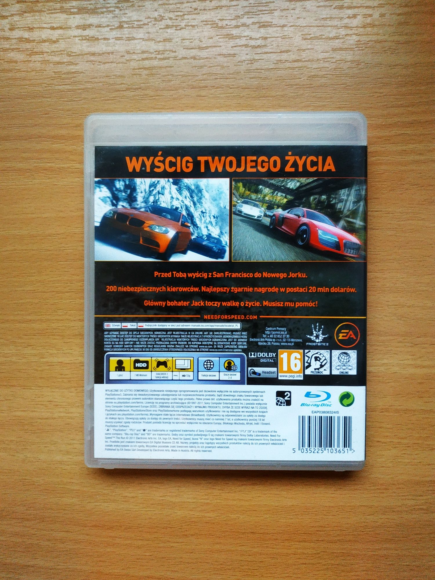 Nfs the run ps3, pl, możliwa wysyłka przez olx