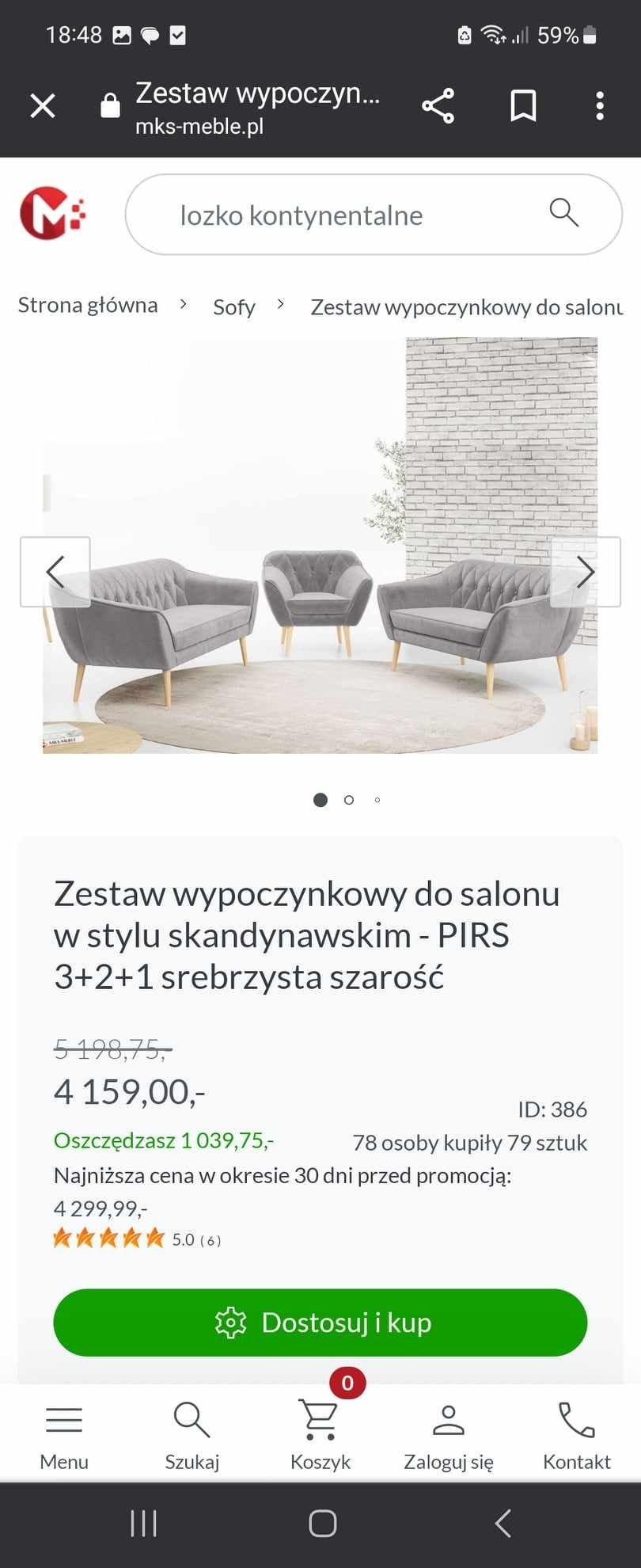 Zestaw wypoczynkowy