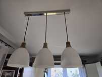 Lampa kuchenna trzy klosze