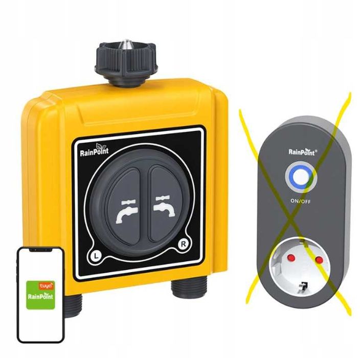 RainPoint Ogrodowy 2-Strefowy Sterownik Nawadniania
 ROZDZIELACZ NA 2