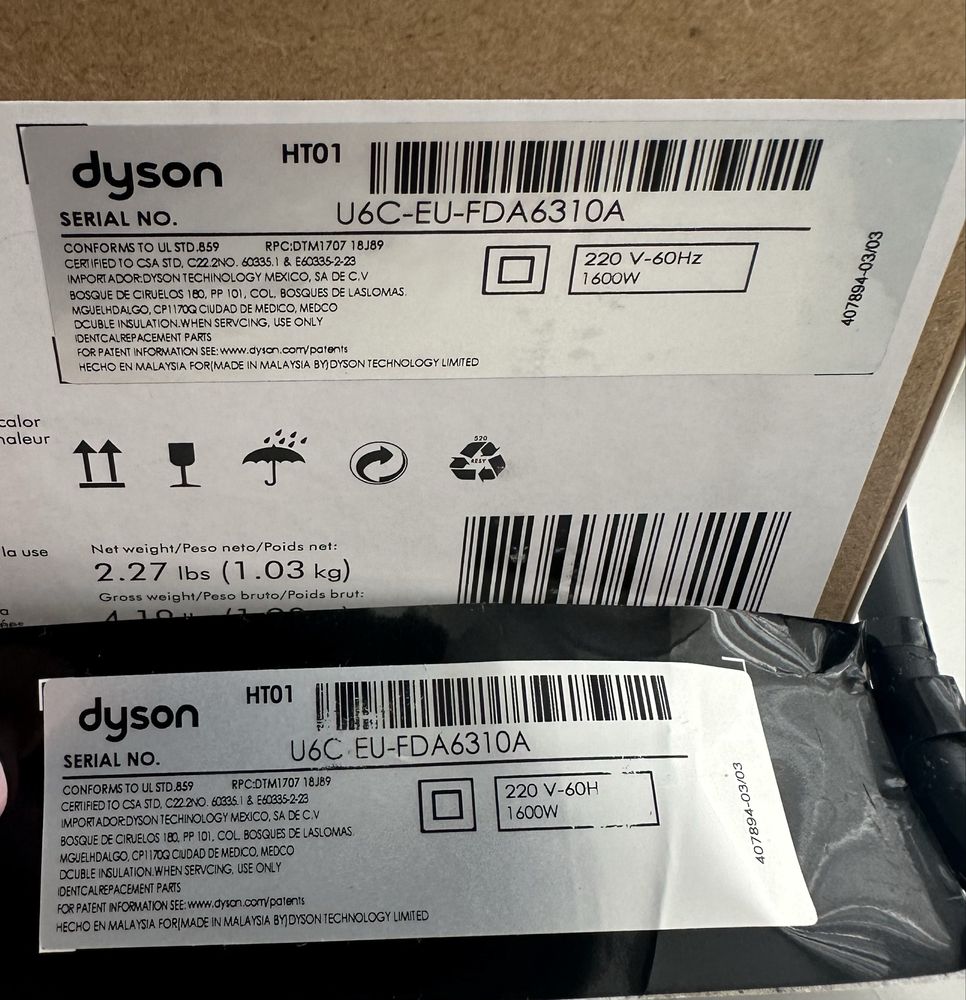 Випрямляч для волосся Dyson Airstrait Оригінал