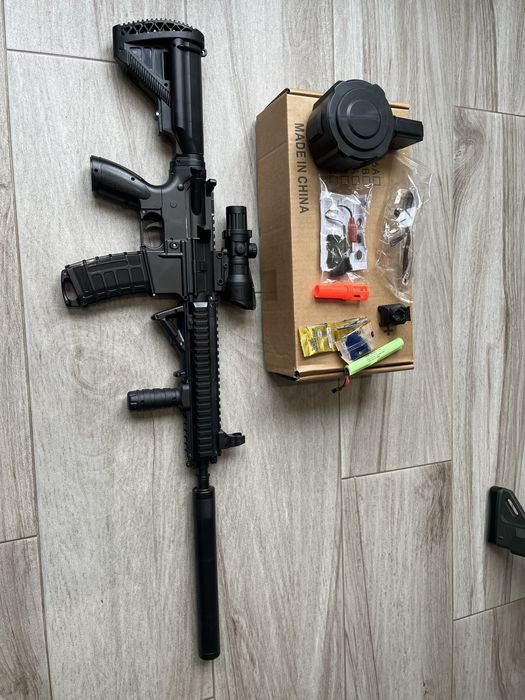 Автомат на орбизах М4А1, гель бластер на орбизах , детский автомат