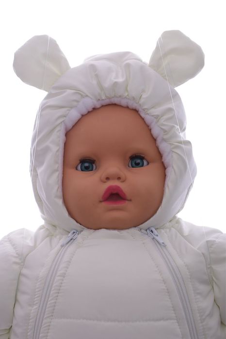 Конверт на флісі Babykroha молочний комбінезон на виписку