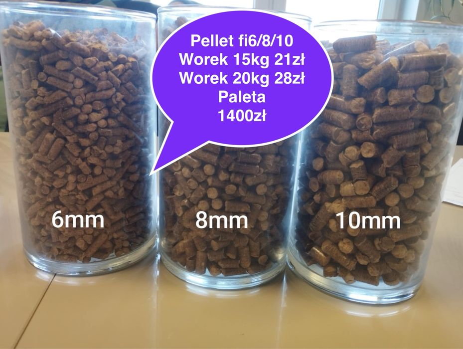 Pellet opałowy fi 6/8/10mm