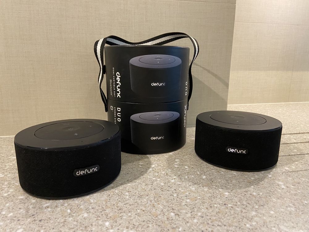Głośniki DeFunc DUO bezprzewodowe przenośne STEREO 360 Bluetooth