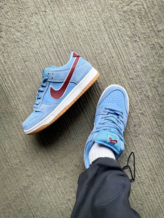 Мужские кроссовки Nike SB Dunk Low "Valour Blue Team Maroon" 41-45