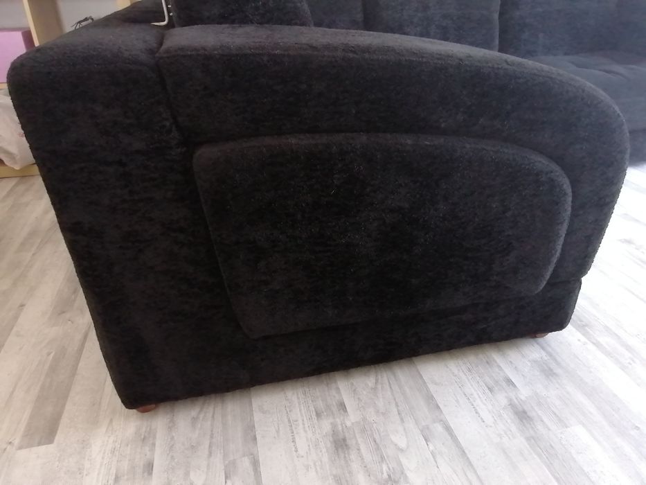 Sofá de canto preto