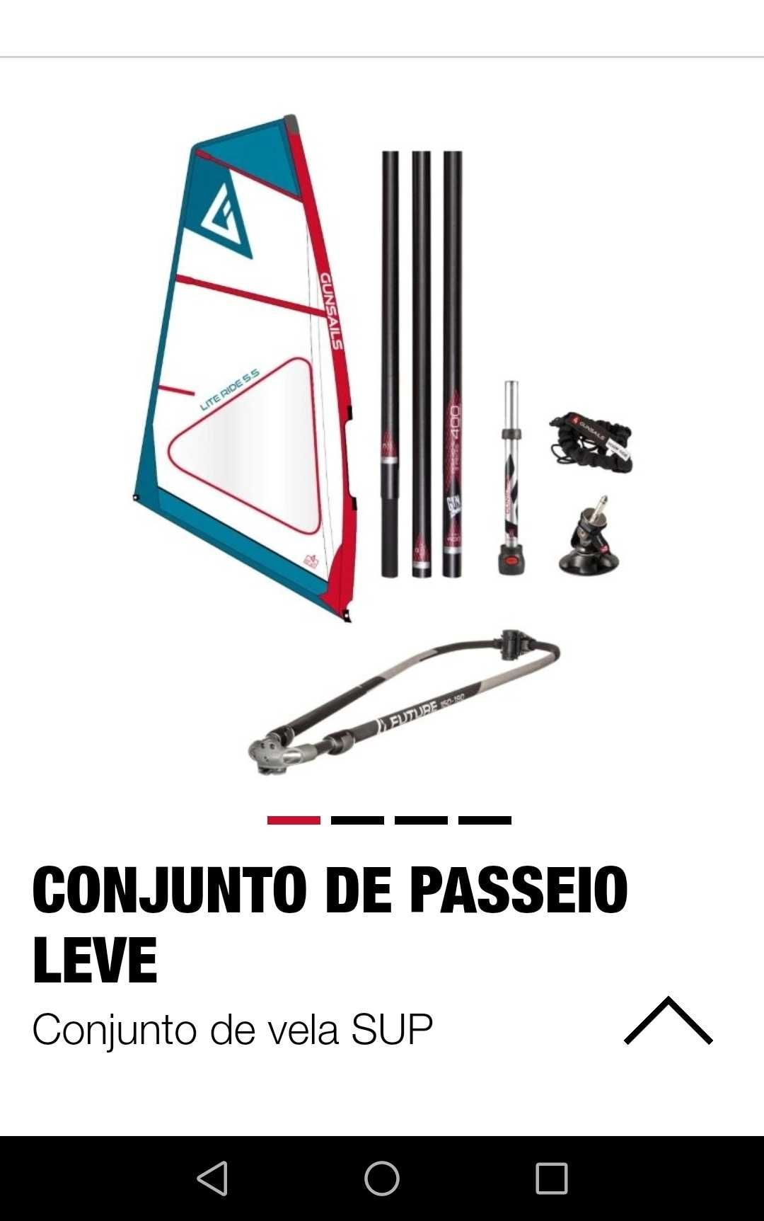 Vela de windsurf 5.5 como nova