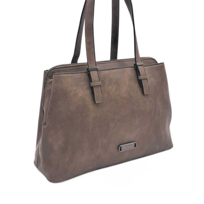 Brązowy kuferek YYcoveri torebka soil