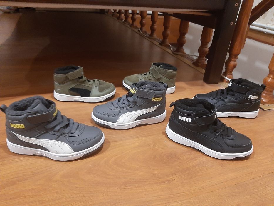 Кроссовки хайтопы puma р 28,30,31 теплые  новые  оригинал
