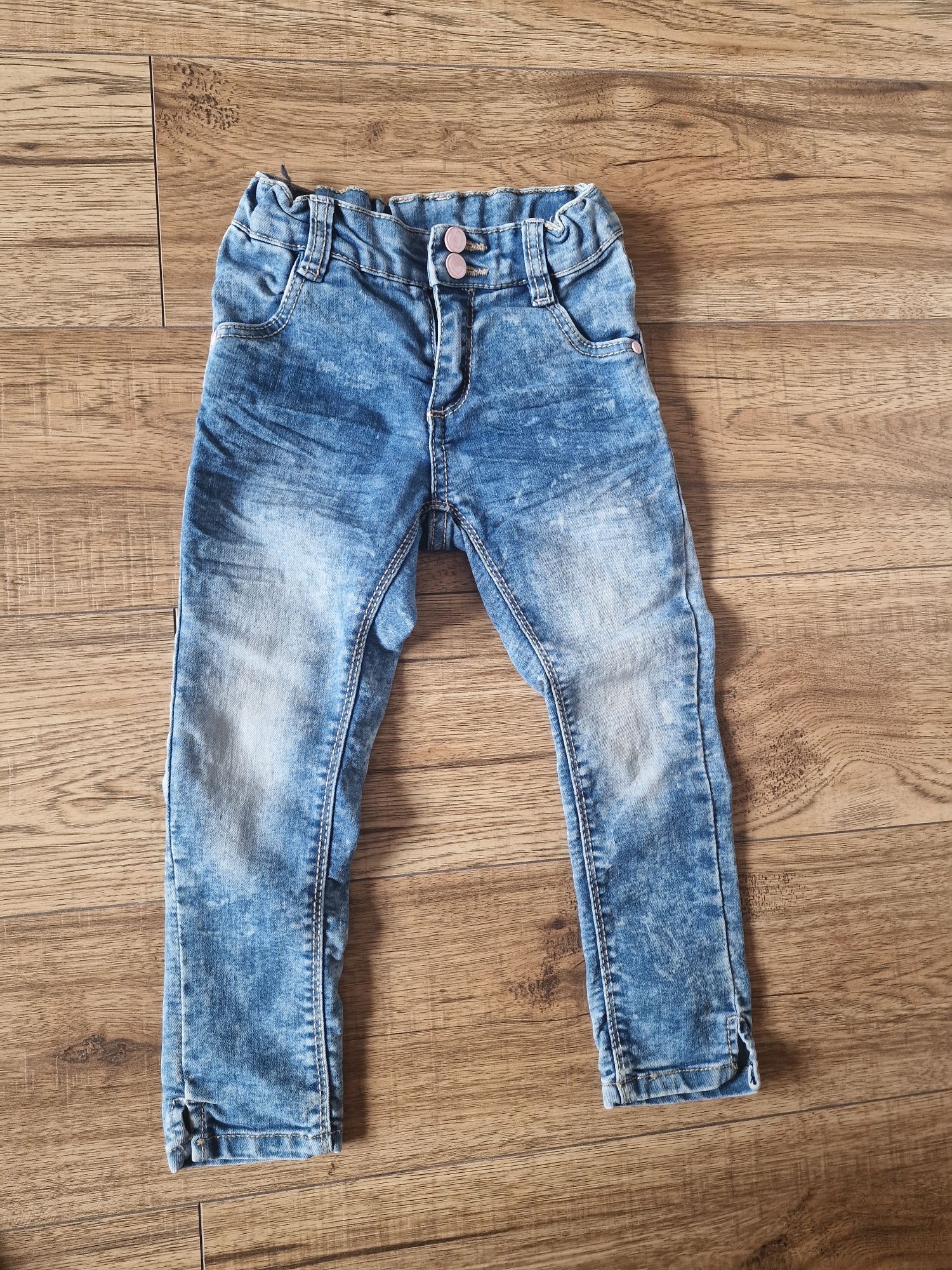 Spodnie dziewczęce jeansy 98cm