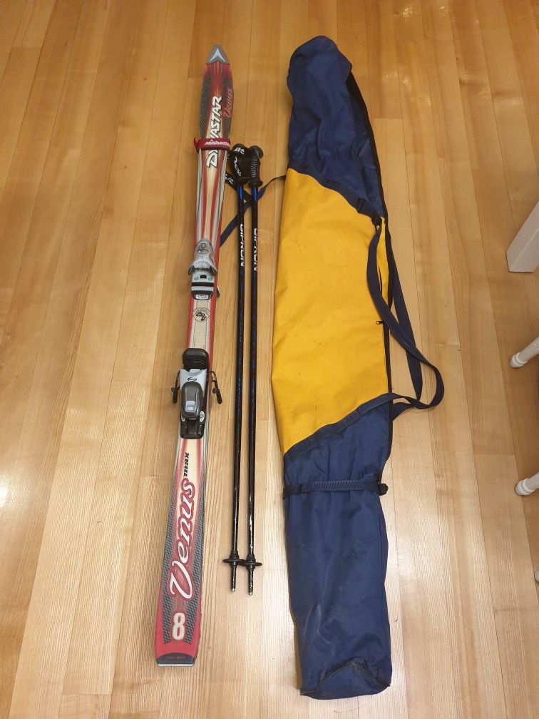 Komplet narty Dynastar Venus 8 170 cm, kijki, pokrowiec