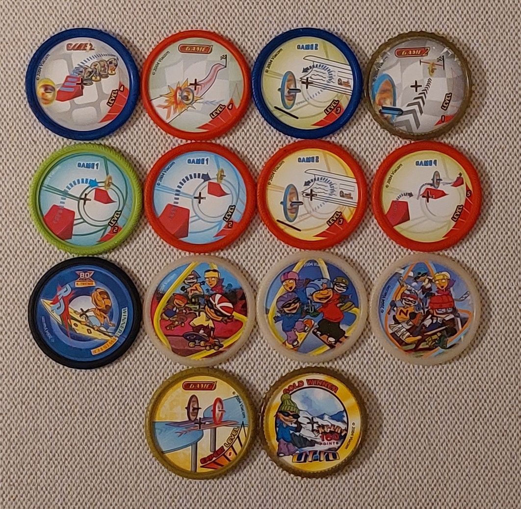 Lote de 14 tazos Rocket Power Rollers