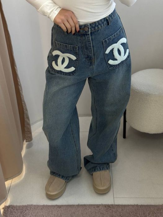Джинси жіночі Chanel, розмір L, можуть на М