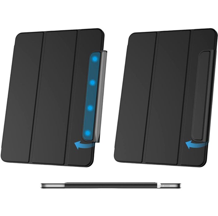 Etui Ochronne do iPad Pro 11 2021/20 Magnetyczne Klapka Rysik Czarne