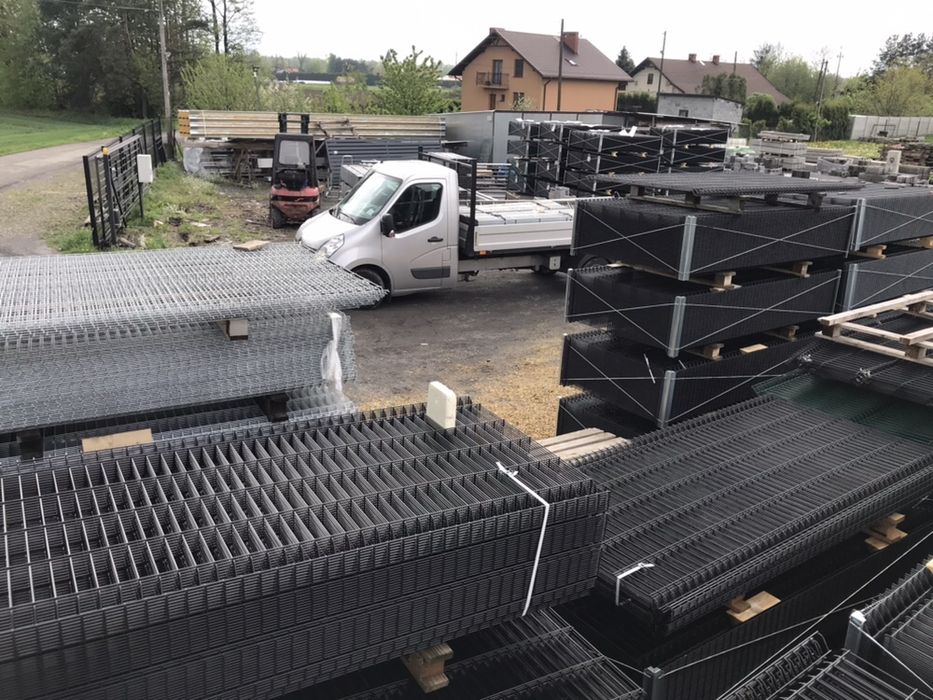 Panel Ogrodzeniowy 2D fi 6/5/6 Wiśniowski 1230 OCYNK +RAL 7016,9005