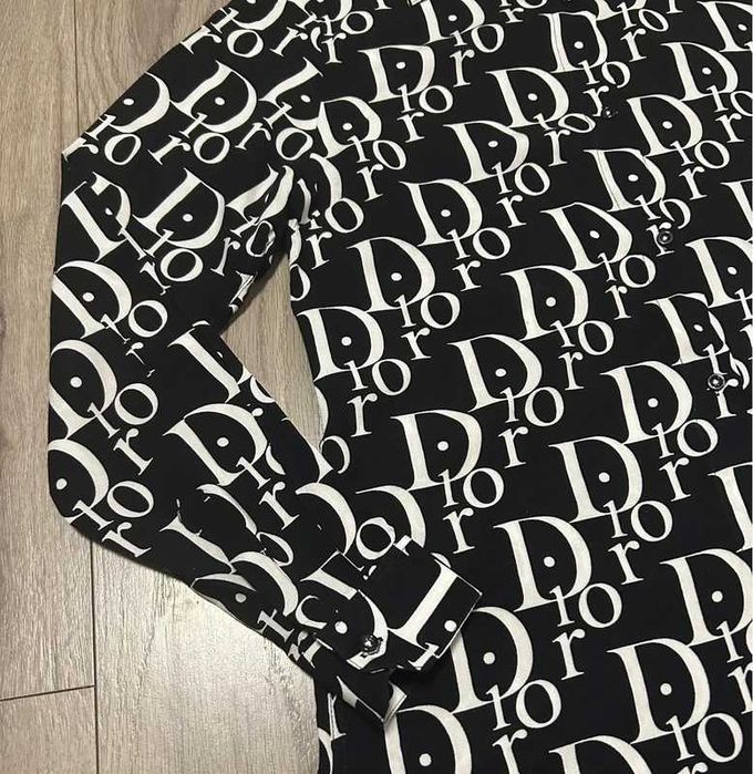 38 M koszula tunika sukienka czarna w białe napisy