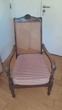 Cadeira  Madeira e palha