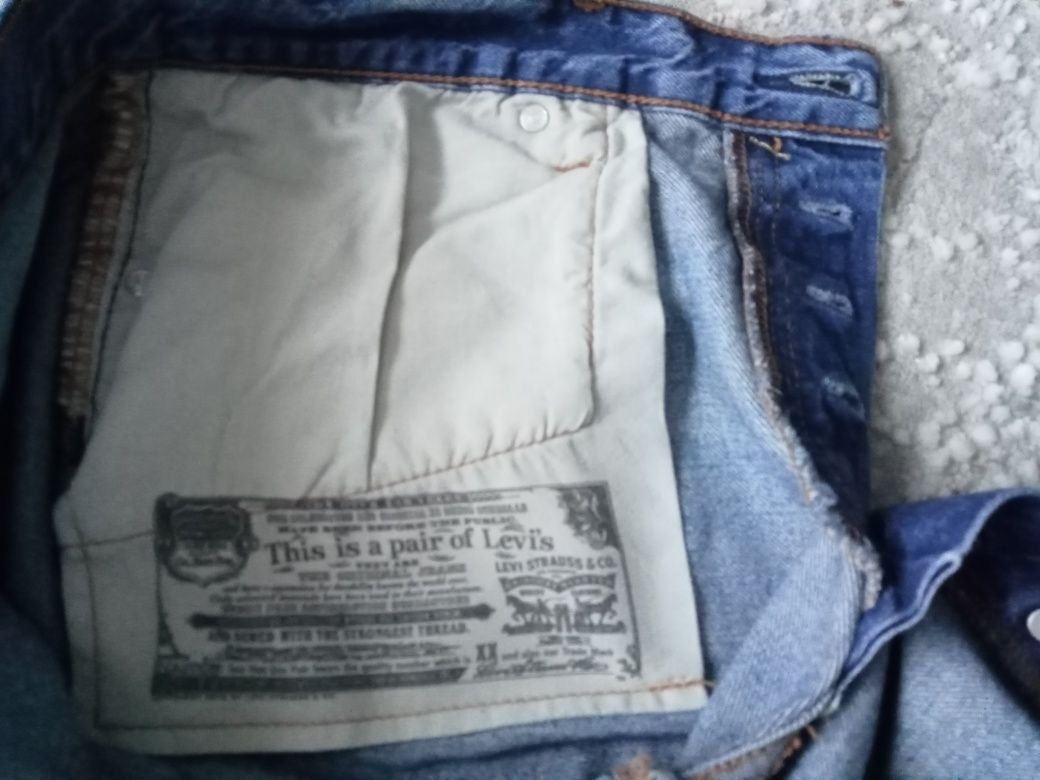 Levis 501 CT W 29 L 32 165/74A Jansy spodnie dżinsowe z przetarciami