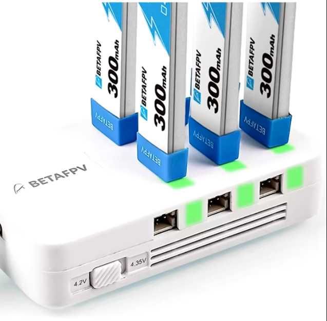Зарядний пристрій BetaFPV з 6 портами BT2.0 та PH2.0 для 1S акум
