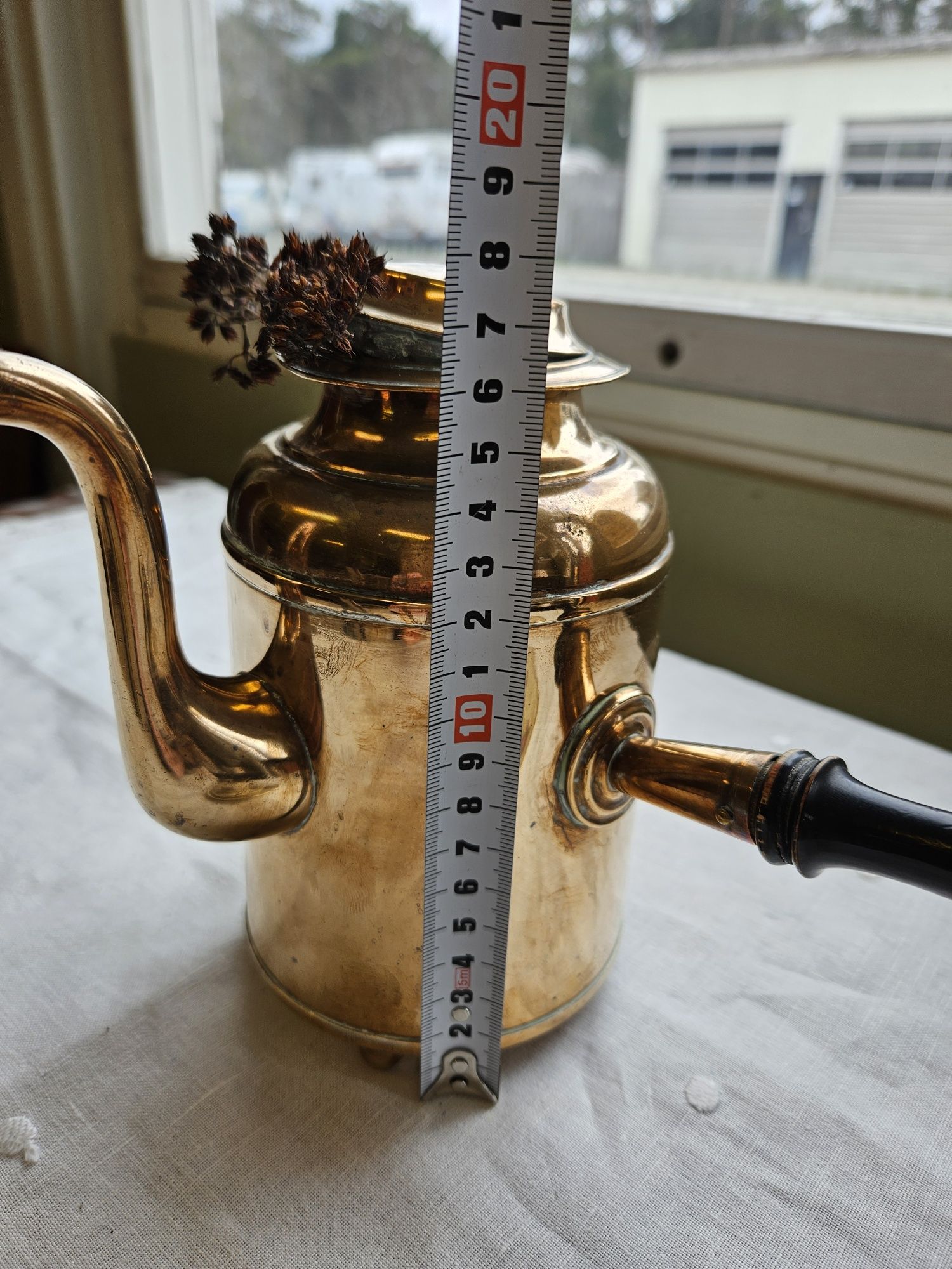 Антикварний мідний чайник кавовий середина 19 сторіччя.