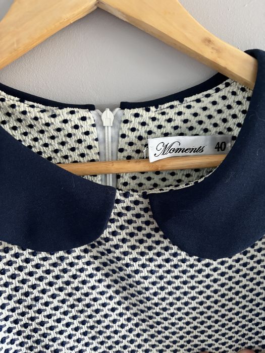 Sukienka wizytowa z kołnierzykiem rozmiar 40