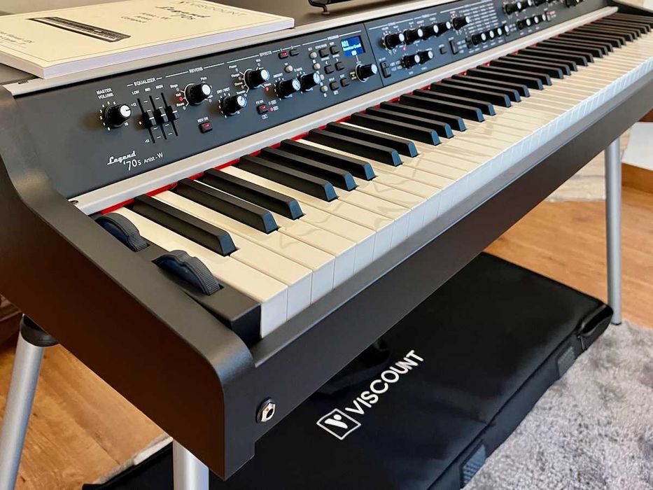 Viscount Legend 70s Artist W stage piano como novo, com extras!