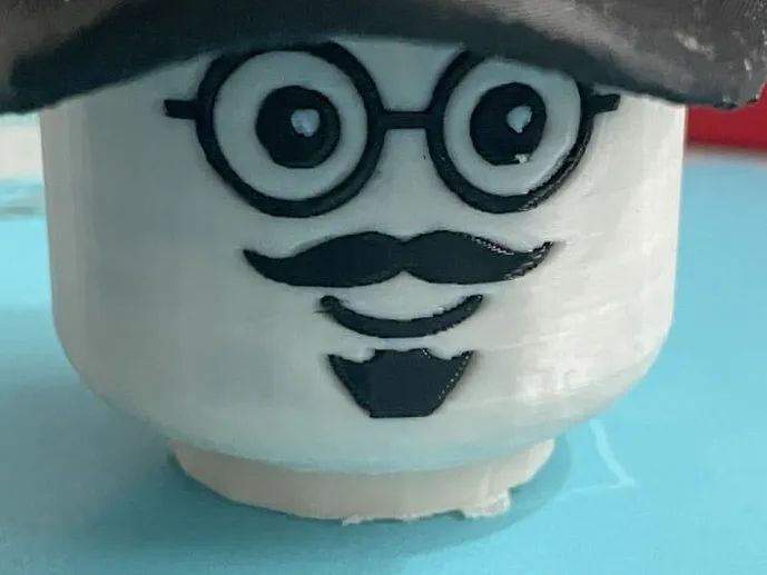 Cara com Óculos, Bigode e Barbicha