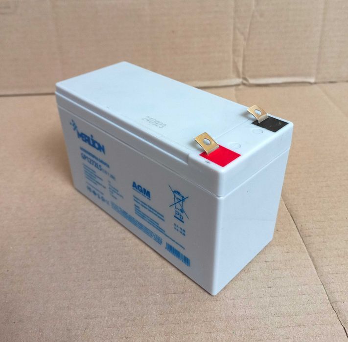 Аккумулятор АКБ Merlion GEL 12В 7,2 Ач для UPS, УПС, ИБП, ДБЖ