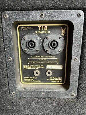 2 Subwoofer EV T18