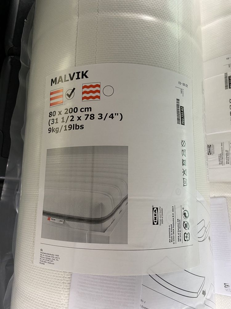 Терміново Матрас IKEA MALVIK 80*200 , товщина 14см 1шт