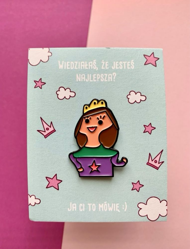 pin broszka Jesteś Super dla Mamy Przyjaciółki Dzień Nauczyciela