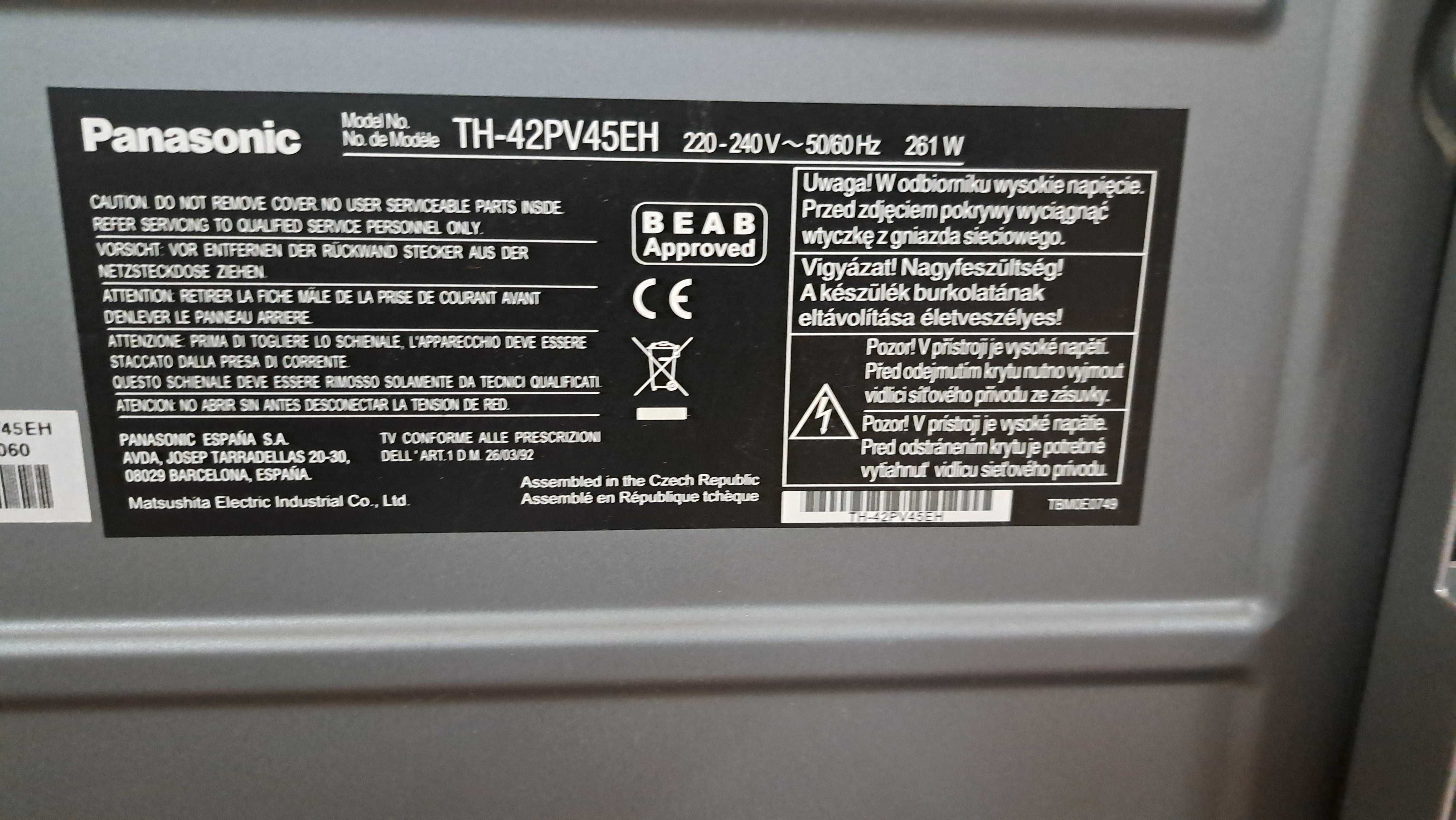 Telewizor Panasonic TH-42PV45EH