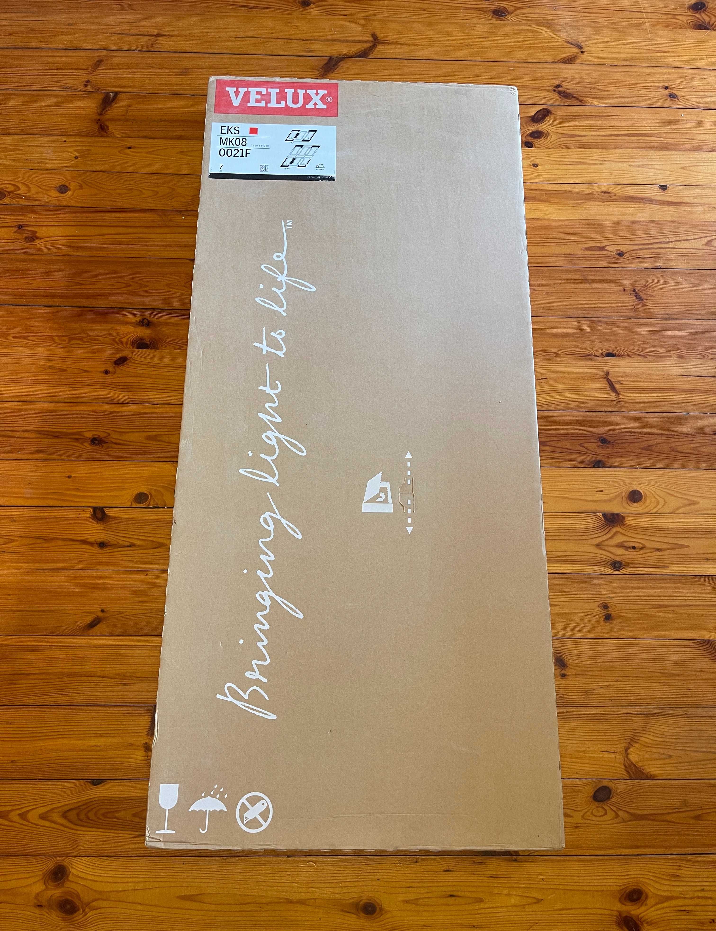 Kołnierz VELUX EKS mk08 0021f (podwójne okna) niskie pokrycie np. gont