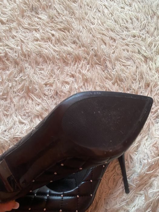 туфлі лодочки човники на підборі чорні