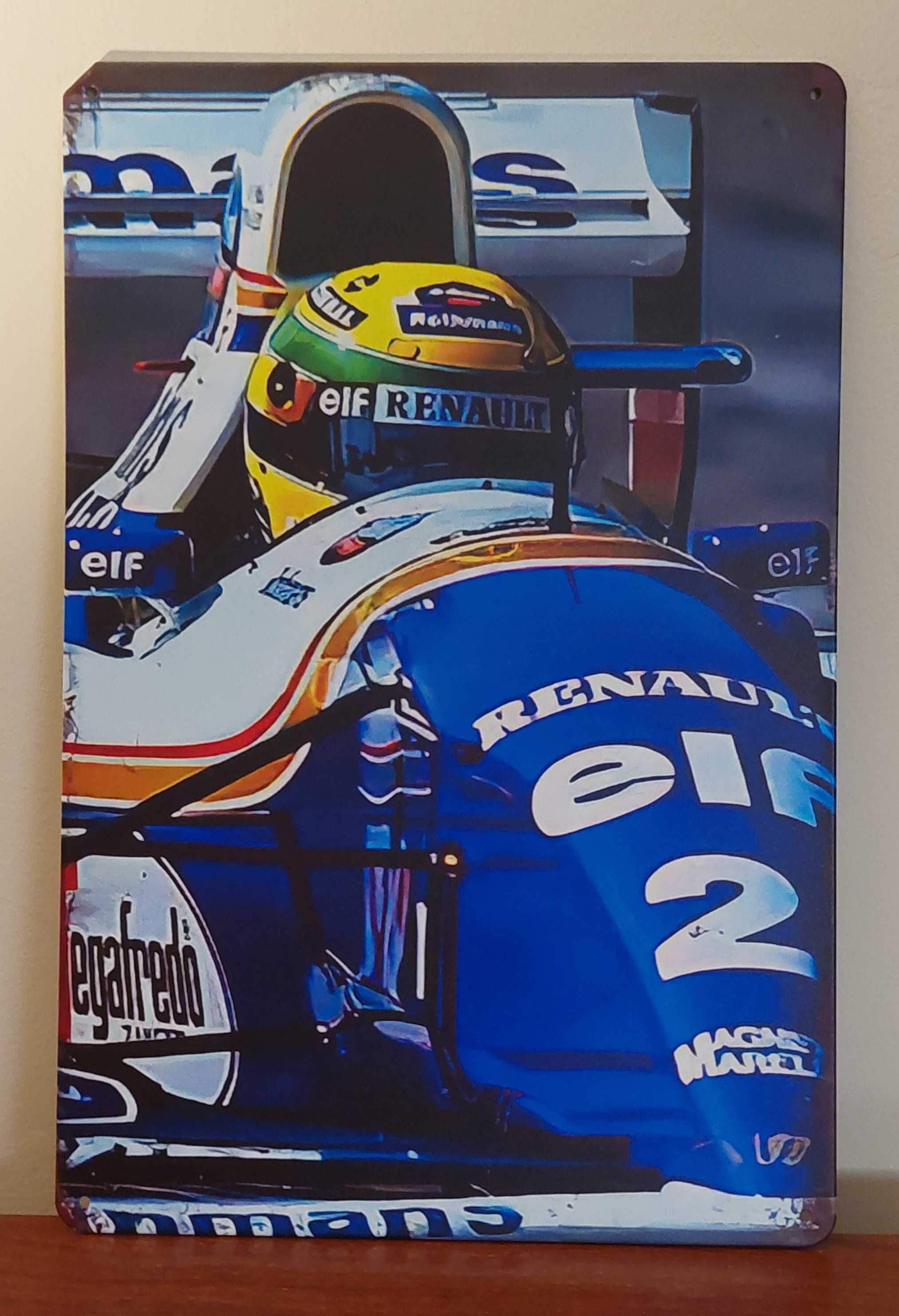 Placas metálicas Ayrton Senna