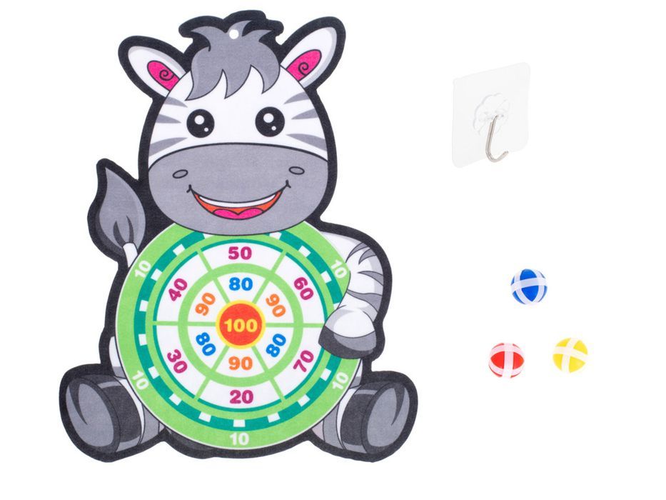 Tarcza Dart Z Rzutkami Piłkami Na Rzep Celowanie Rzut Do Celu Zebra