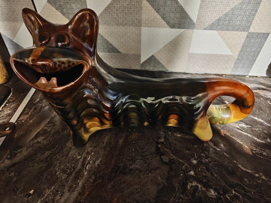 Статуетка "Кіт"  Васильківська майоліка