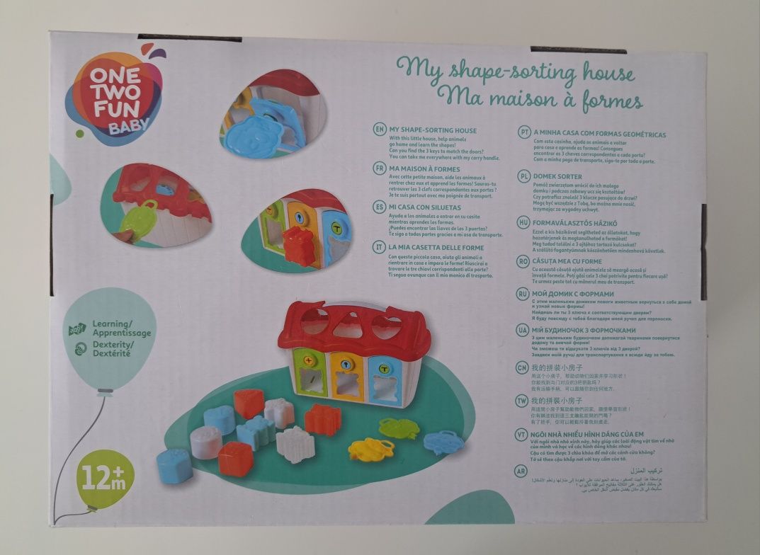 Domek sorter NOWY One Two Fun Baby