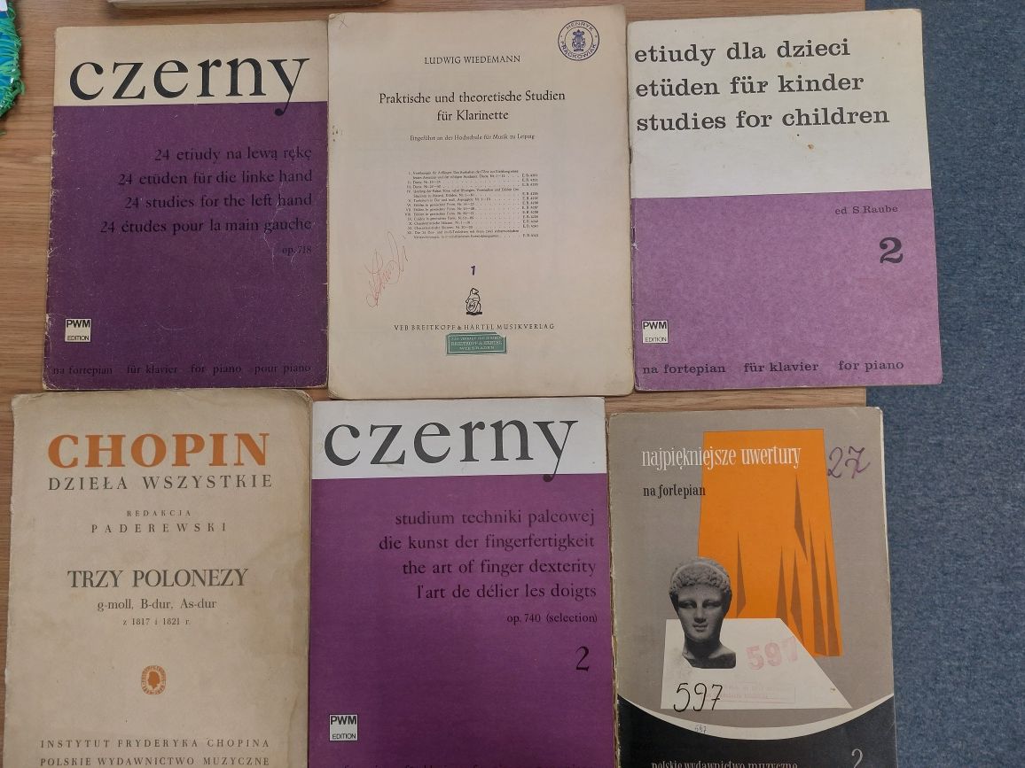 Nuty Czerny Bach Chopin Majkapar