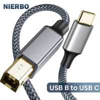 Кабель для принтера, сканера USB B - USB C / USB A