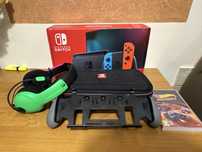 Nintendo Switch v2 + akcesoria + gra