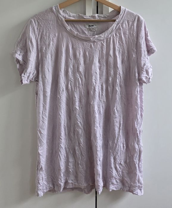 Acne Studios Pop Classics damska koszulka S liliowa basic