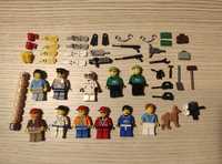 Lote de minifiguras e acessórios Lego
